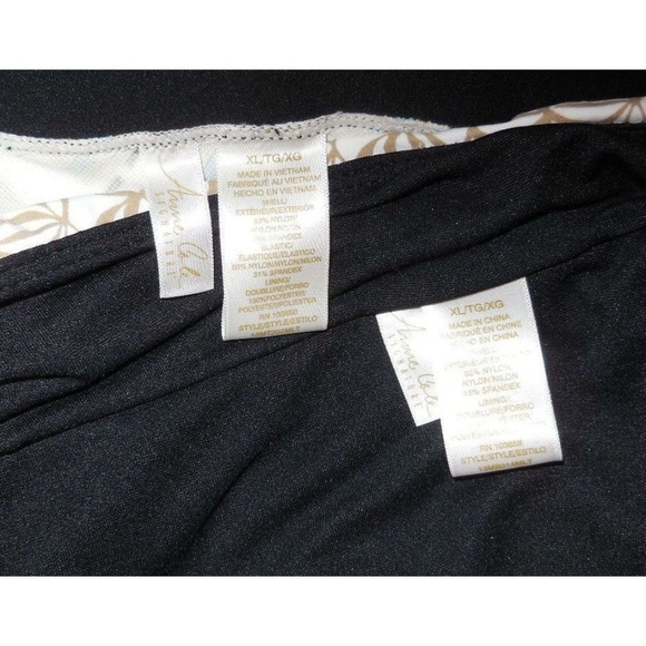 Anne Cole Tankini Swimsuit Blue & Black - Picture 5 of 5